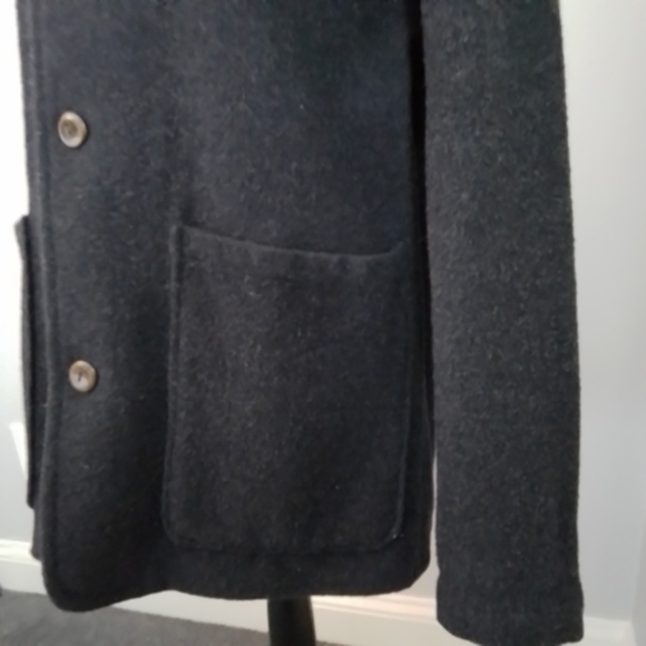 Vintage Woolrich Navy Heather 4-button Coat - M - Picture 4 of 9